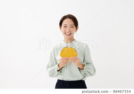 A woman with a wallet A woman with a wallet 98467354