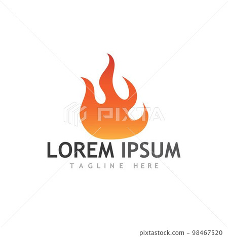fire logo vector and images 98467520