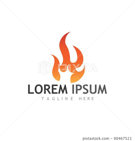 fire logo vector and images 98467521