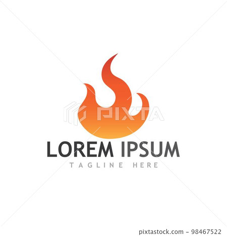 fire logo vector and images 98467522