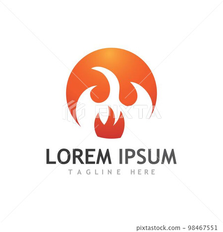 fire logo vector and images 98467551