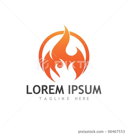 fire logo vector and images 98467553