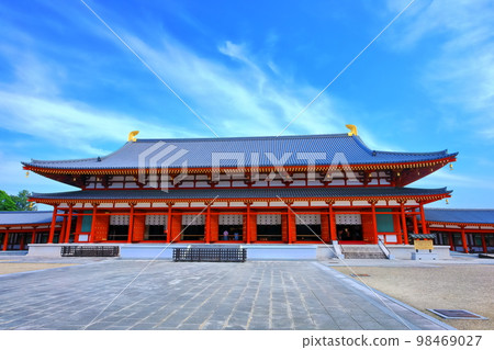 [奈良縣]晴天下的藥師寺（大禮堂） 98469027