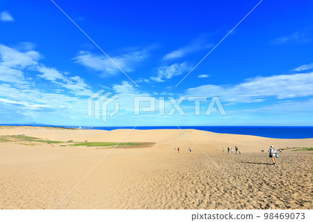 [Tottori Prefecture] Tottori Sand Dunes on a sunny day 98469073