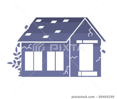 Empty house silhouette 98469299
