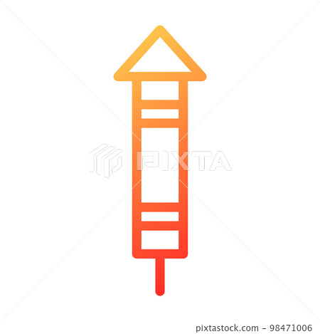 chinese icon new year gradient red style illustration vector perfect. chinese icon new year gradient red style illustration vector perfect. 98471006