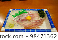 來自石川縣能登美食節市場的 Nodoguro 生魚片 98471362