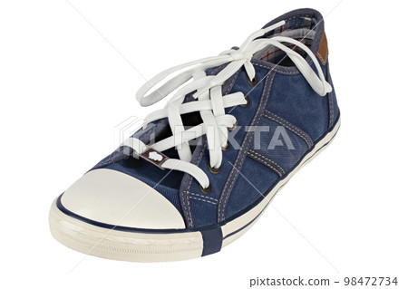 Gumshoe. Classic old school sneakers on white background. 98472734