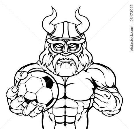 Viking Soccer Football Sports Mascot 98473065