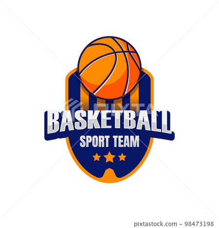Basketball club logo badge vector 98473198