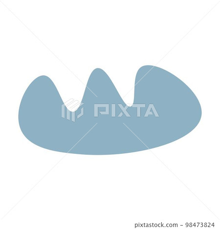 Abstract shape modern art design element illustration for background Abstract shape modern art design element illustration for background 98473824