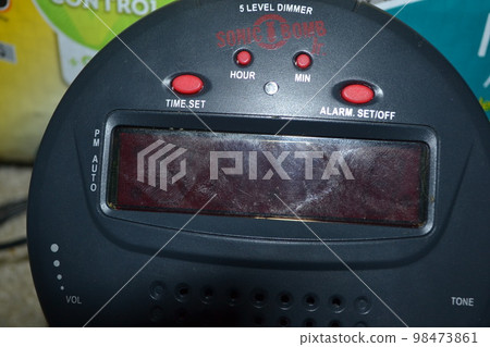 Loud Alarm Clock Inside of the House Sitting 98473861