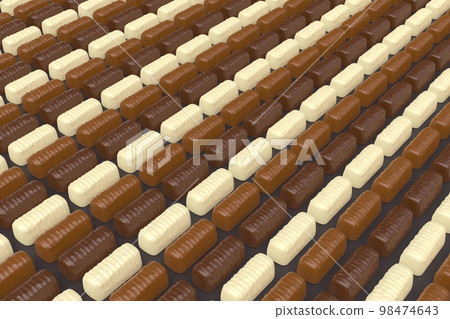 Dark, milk and white chocolate pralines 98474643