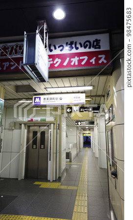 Exit 1B of Ebisucho Station on the Osaka Metro Sakaisuji Line, elevator installed, Nihonbashisuji Shopping Street (Denden Town) entrance 98475683