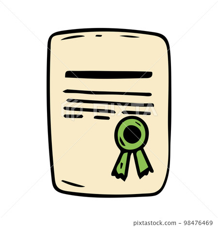 charter icon, on white background isolated on white 98476469