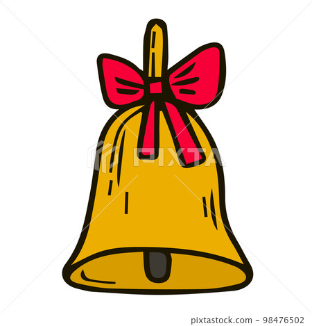 Bell outline icon vector, Alarm, handbell line isolated sign. 98476502
