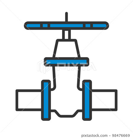 Pipe Valve Icon 98476669