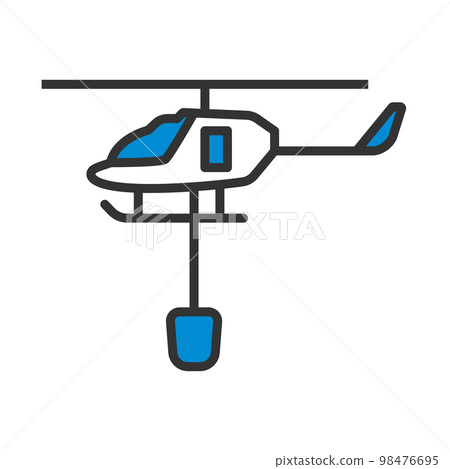 Fire Service Helicopter Icon Fire Service Helicopter Icon 98476695