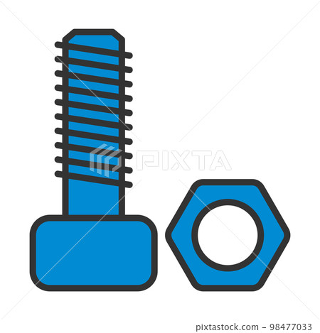 Icon Of Bolt And Nut Icon Of Bolt And Nut 98477033