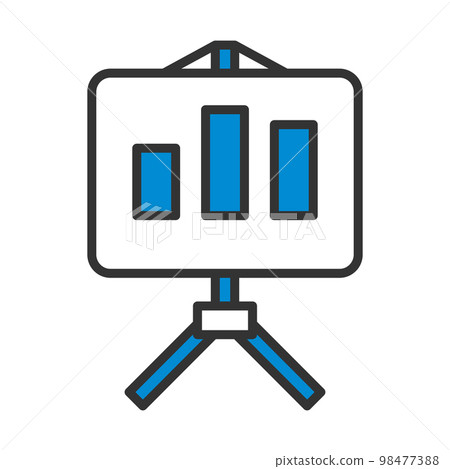 Analytics Stand Icon Analytics Stand Icon 98477388