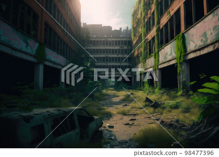 ruined city 98477396