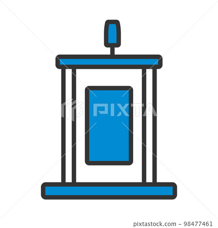 Witness Stand Icon Witness Stand Icon 98477461