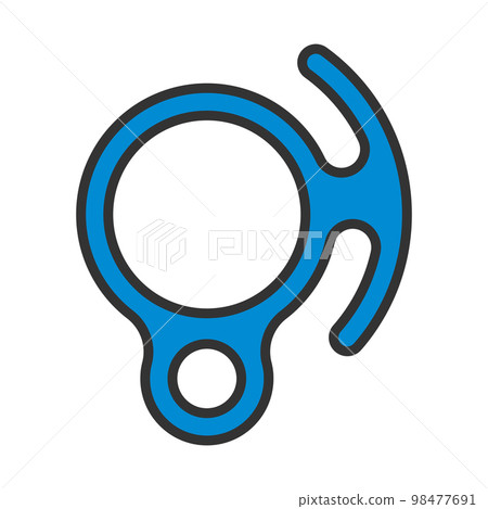 Alpinist Descender Icon Alpinist Descender Icon 98477691