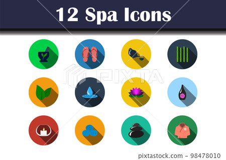 Spa Icon Set Spa Icon Set 98478010