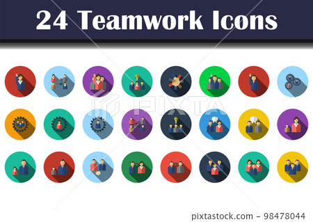 Teamwork Icon Set 98478044