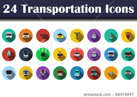 Transportation Icon Set 98478047