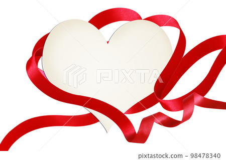 Happy valentine. Heart shaped elegant ribbon. Symbol of love. Happy valentine. Heart shaped elegant ribbon. Symbol of love. 98478340