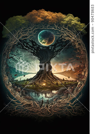 Norse mythology, Yggdrasil 98478683