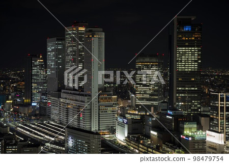 城市夜景名古屋站景觀 城市夜景名古屋站景觀 98479754