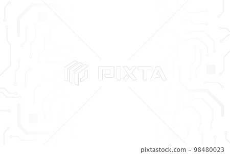 Technology white background. Smooth circuit backdrop. Modern tech poster or brochure template. Neutral electronic connections. Abstract motherboard concept. Vector illustration 98480023
