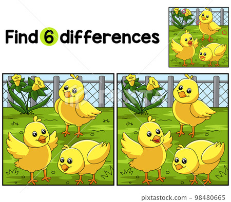Chicks Farm Find The Differences 98480665