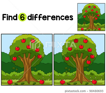 Apple Tree Farm Find The Differences 98480693