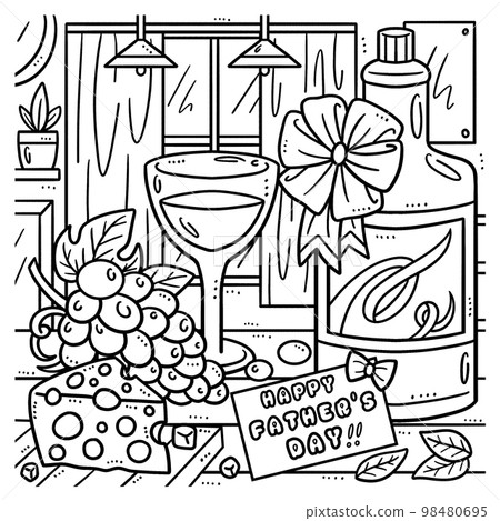 Happy Fathers Day Coloring Page for Kids Happy Fathers Day Coloring Page for Kids 98480695
