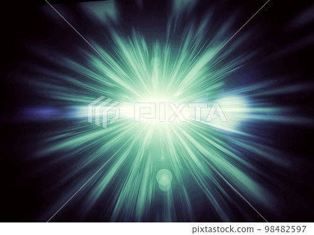 科學概念中發出的彩色光的抽象背景 98482597