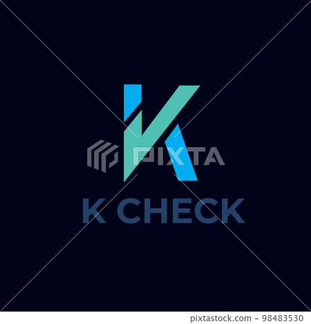K letter checklist logo design 98483530