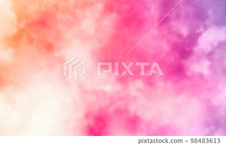 Pink orange purple smoke background, abstract colors fusion, full frame fume texture 98483613