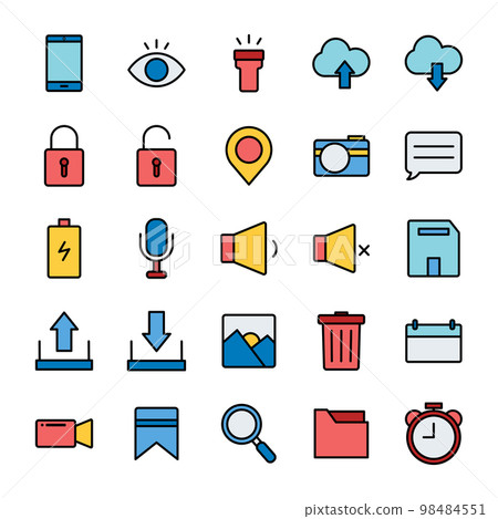 User interface line icon-插圖素材 [98484551] - PIXTA圖庫