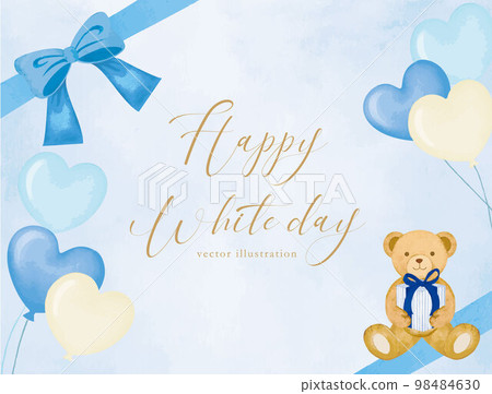 Handwritten white day watercolor background Handwritten white day watercolor background 98484630
