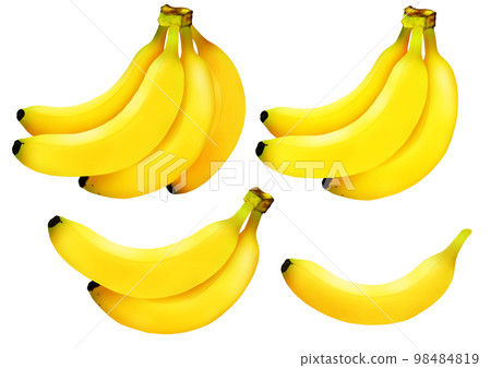 Set of different number of bananas 98484819