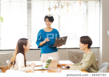 開會的婦女 98485783