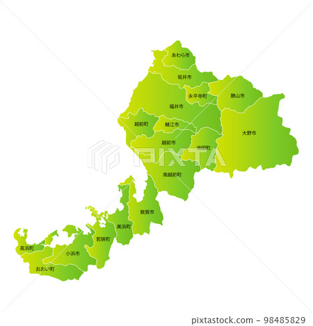 福井縣市地圖 98485829