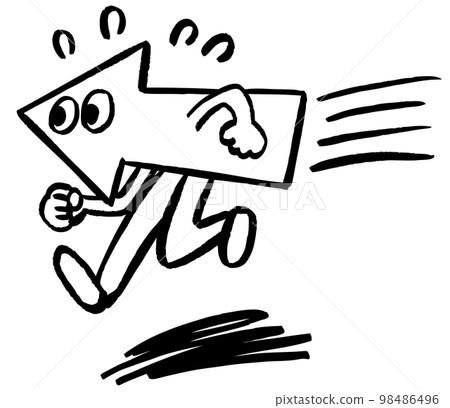 arrow running fast arrow running fast 98486496