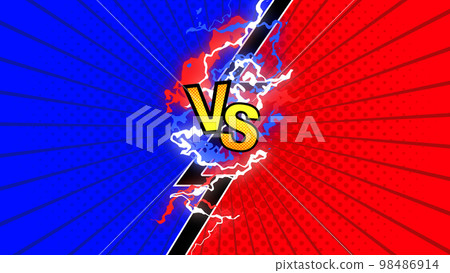 VS對抗背景藍紅 98486914