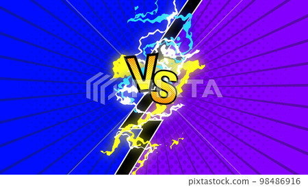 VS confrontation background blue and purple 98486916