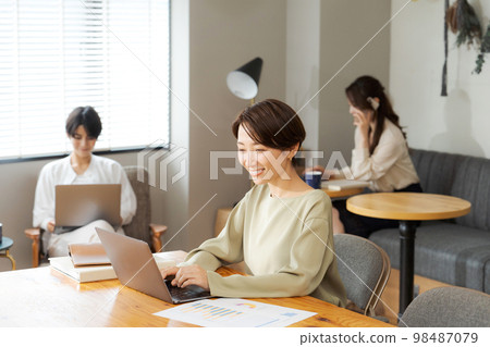 在共用辦公室工作的人 98487079