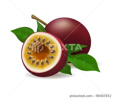 Realistic passion fruit 98487852